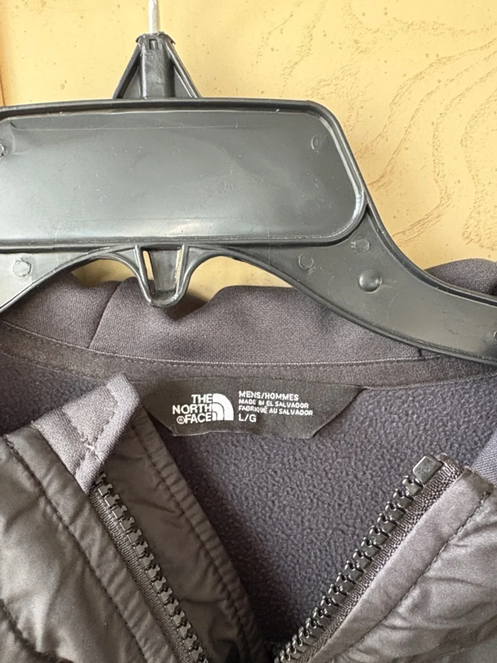 The North Face Men's Charcoal Hooded Zip-Up Jacket
